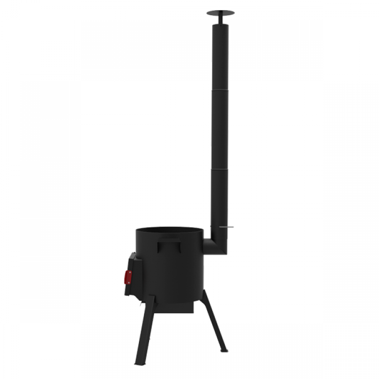 Utschak "Berel 480" Ofen Uchag für Kasan Wok Feuerofen Durchmesser 48 cm mit Rohr Aschewanne